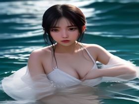 继母的朋友们漫画中活泼外向的女性配角，短发造型，笑容灿烂，咖啡馆外景背景